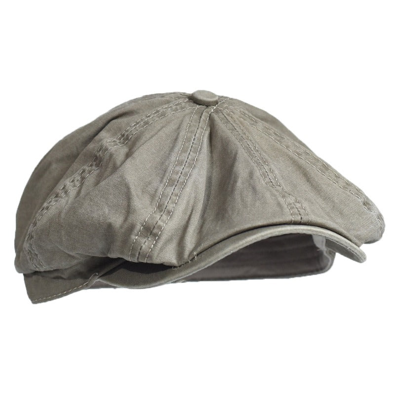 Soft Cotton Newsboy Cap