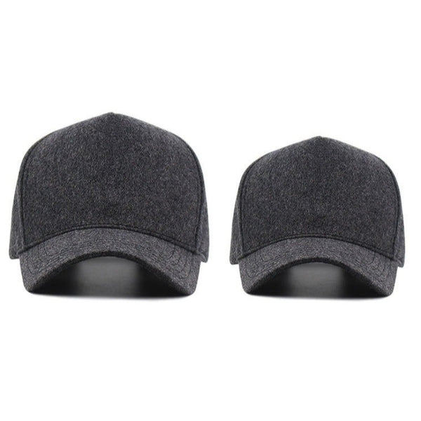 5 Panel High Top Wool Baseball Cap