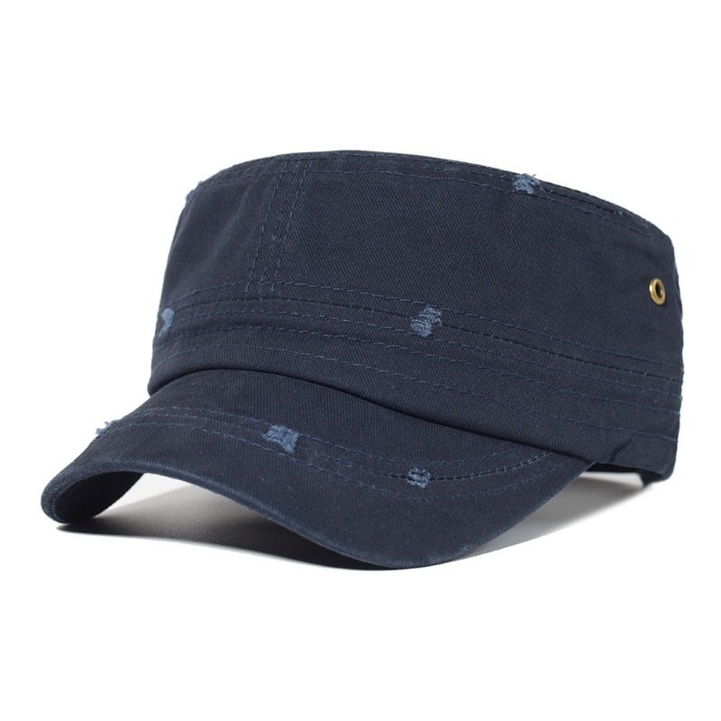 Washed Cotton Flat Top Cap