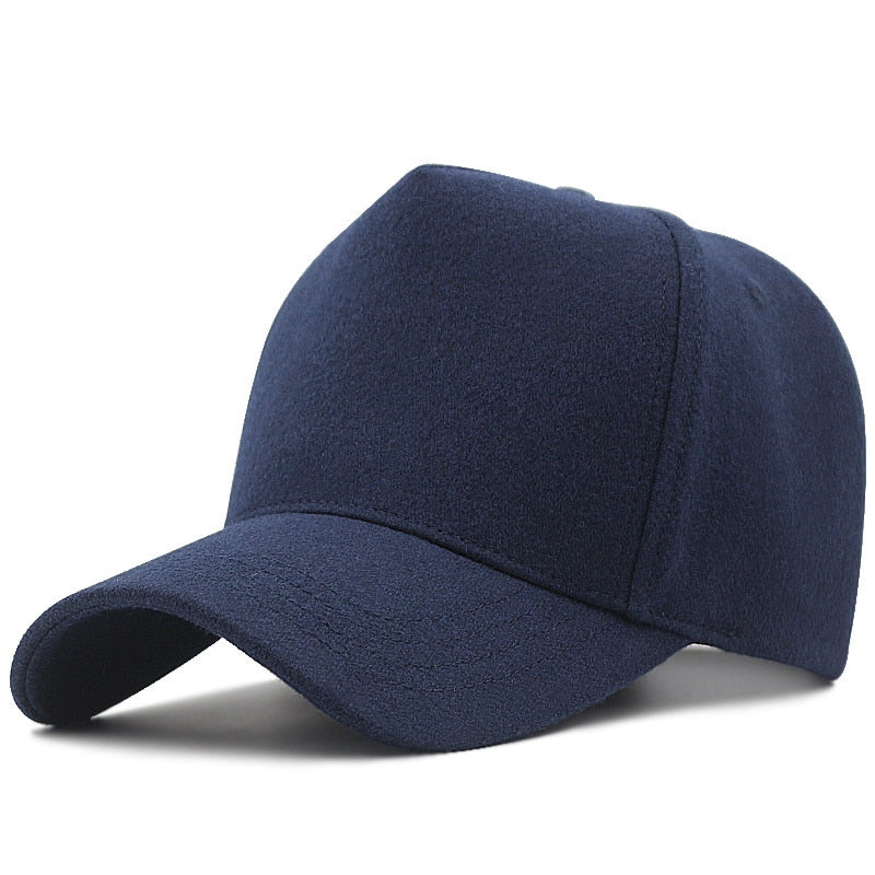 5 Panel High Top Wool Baseball Cap