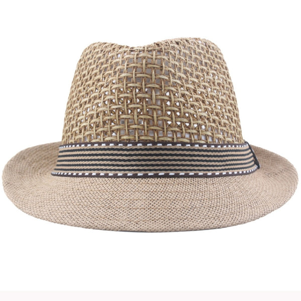 Straw Summer Trilby Hat