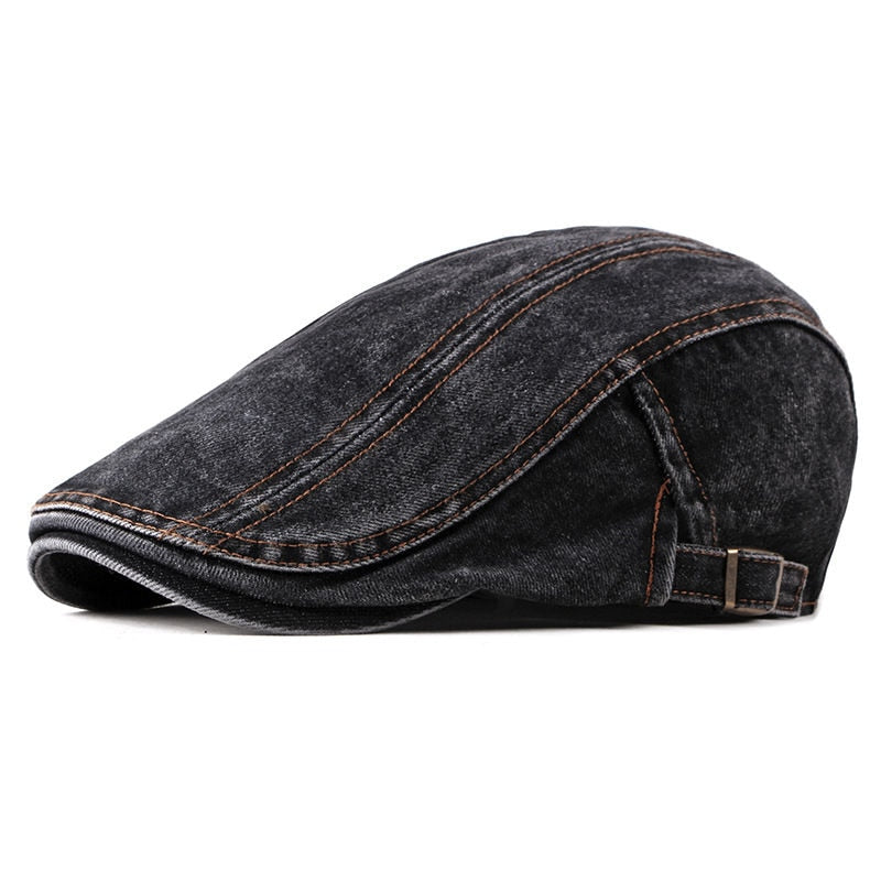 Washed Denim Driver's Cap