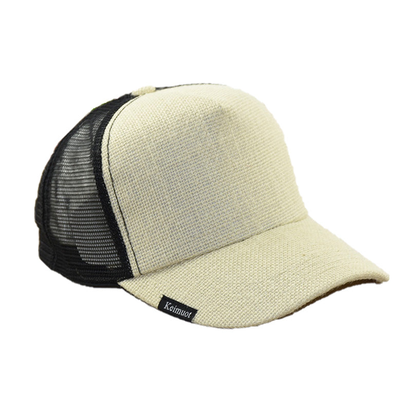 Linen Trucker Cap