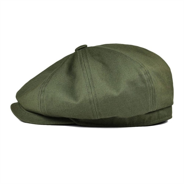 Twill Cotton Newsboy Cap