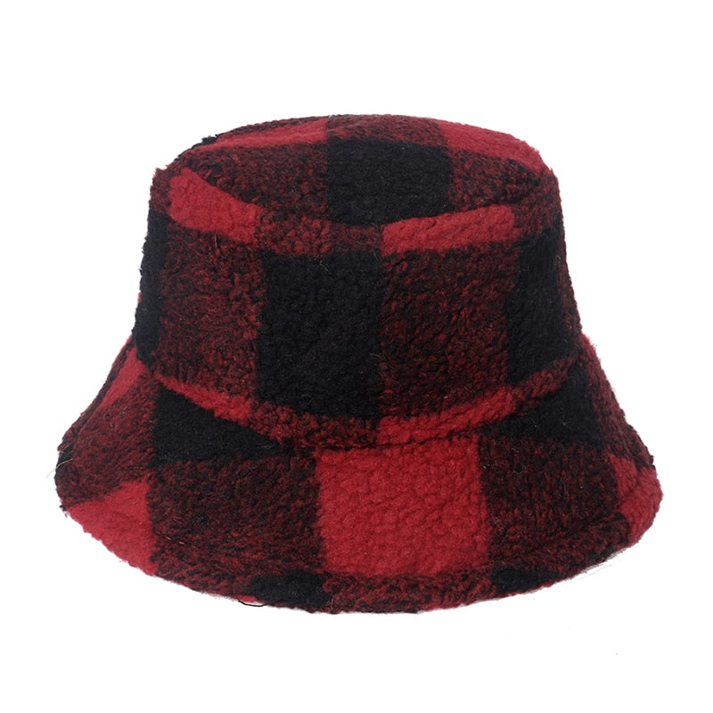 Faux Fur Multi Colour and Pattern Bucket Hat