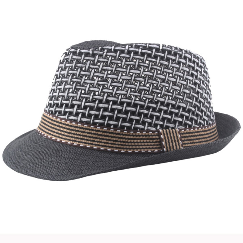 Straw Summer Trilby Hat