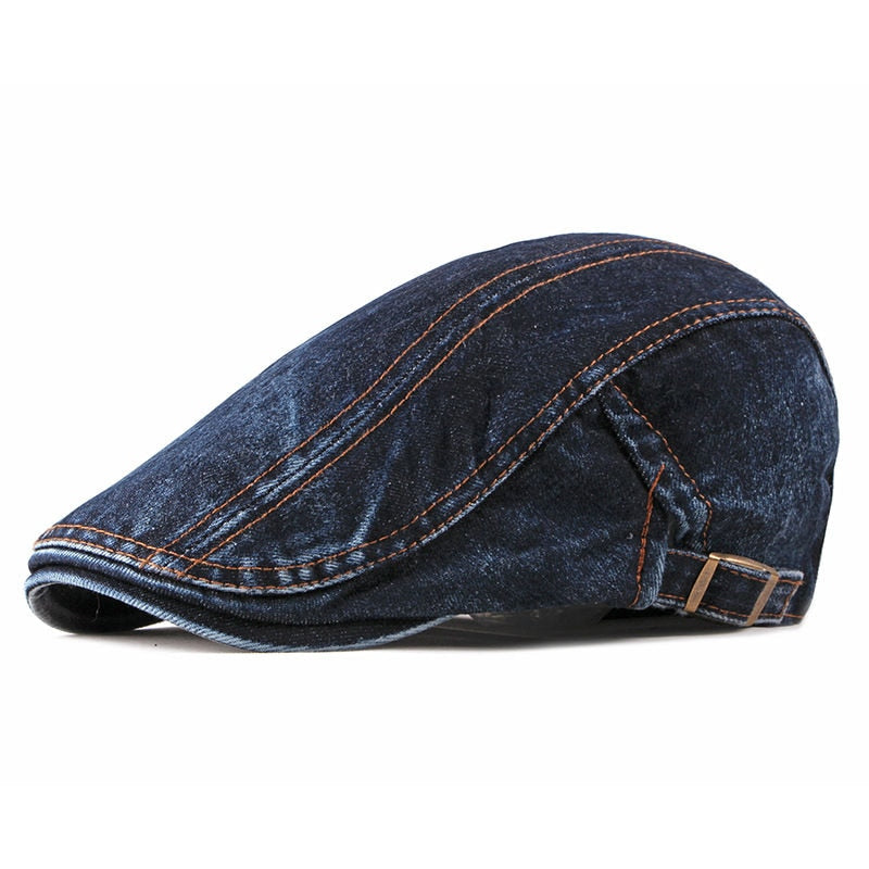 Washed Denim Driver's Cap