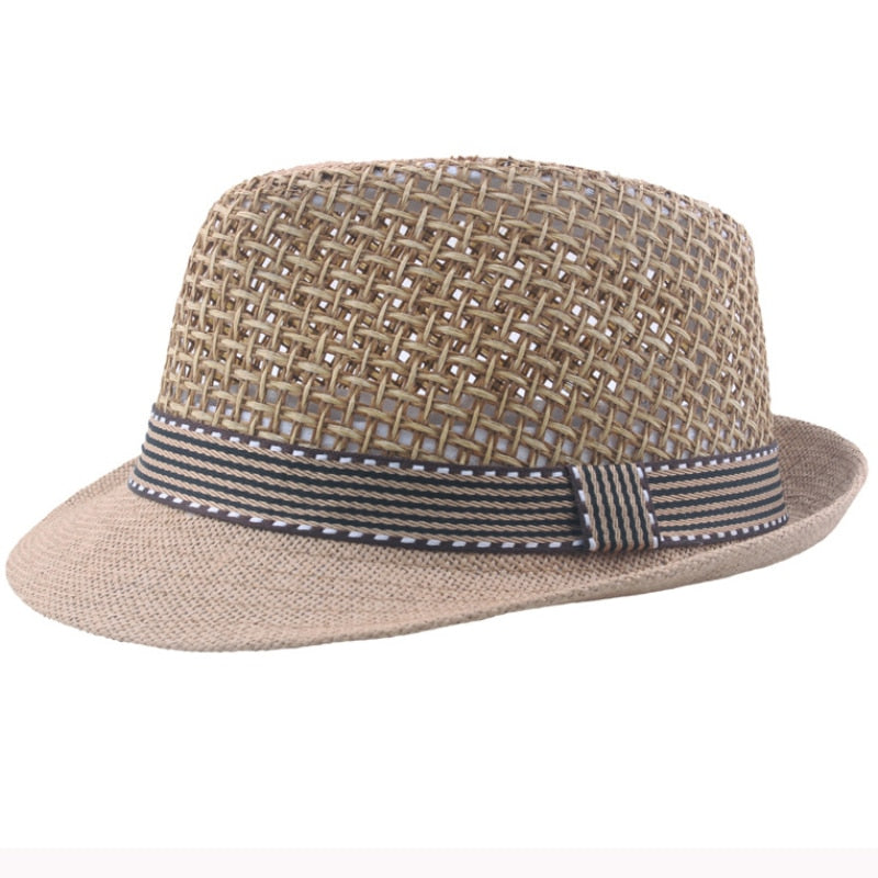 Straw Summer Trilby Hat