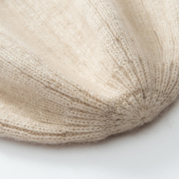 Cashmere Cuffed Beanie Cap