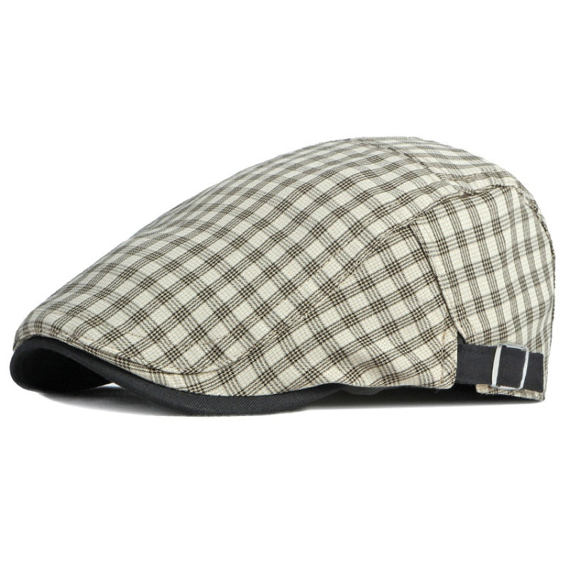 Gingham Driver's Cap