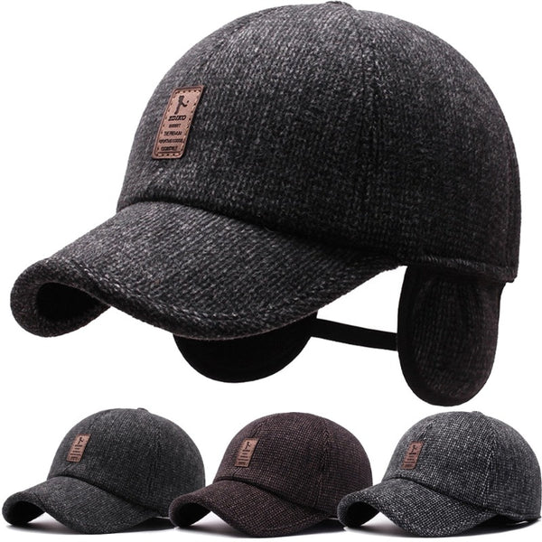 Winter Ear Cover Baseball Cap