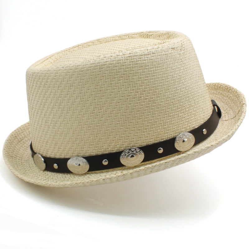 Straw Porkpie Hat