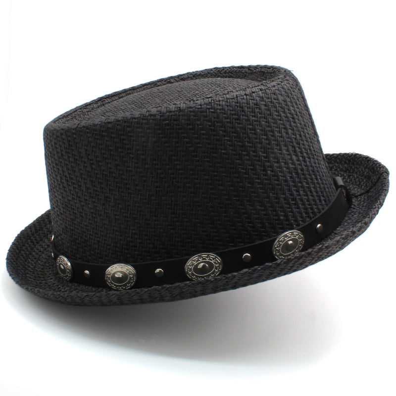 Straw Porkpie Hat