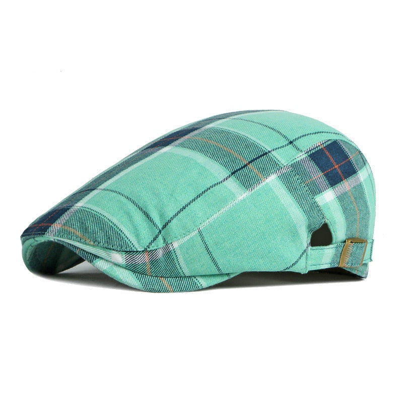 Light Plaid Driver's Cap