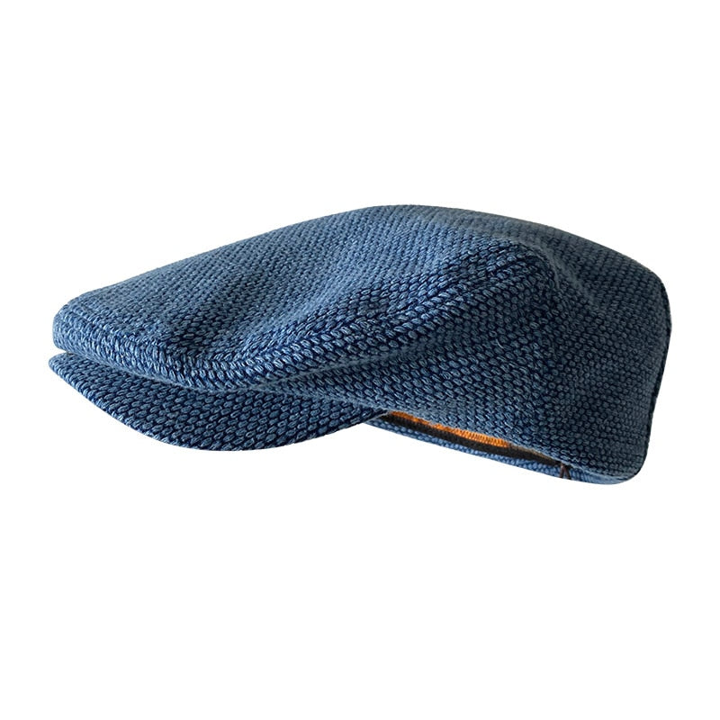 Coarse Stitch Flat Cap