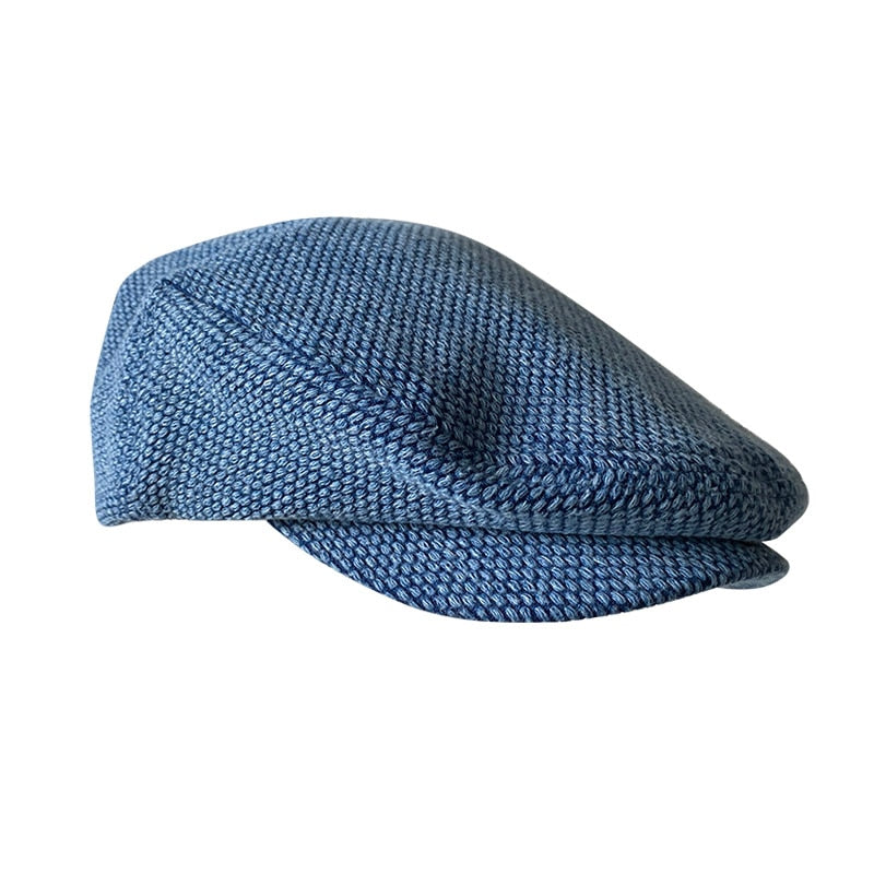 Coarse Stitch Flat Cap