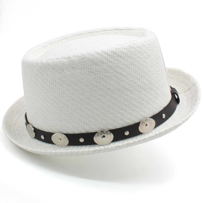 Straw Porkpie Hat