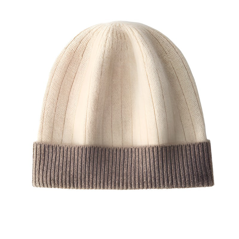 Cashmere Cuffed Beanie Cap