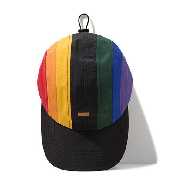 Quick Dry 5 Panel Striped Baseball Cap